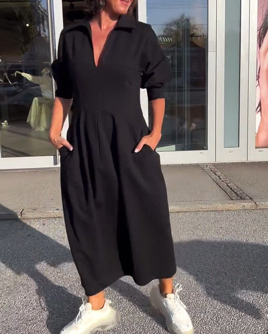 Lunya | Collared Midi Shirt Dress