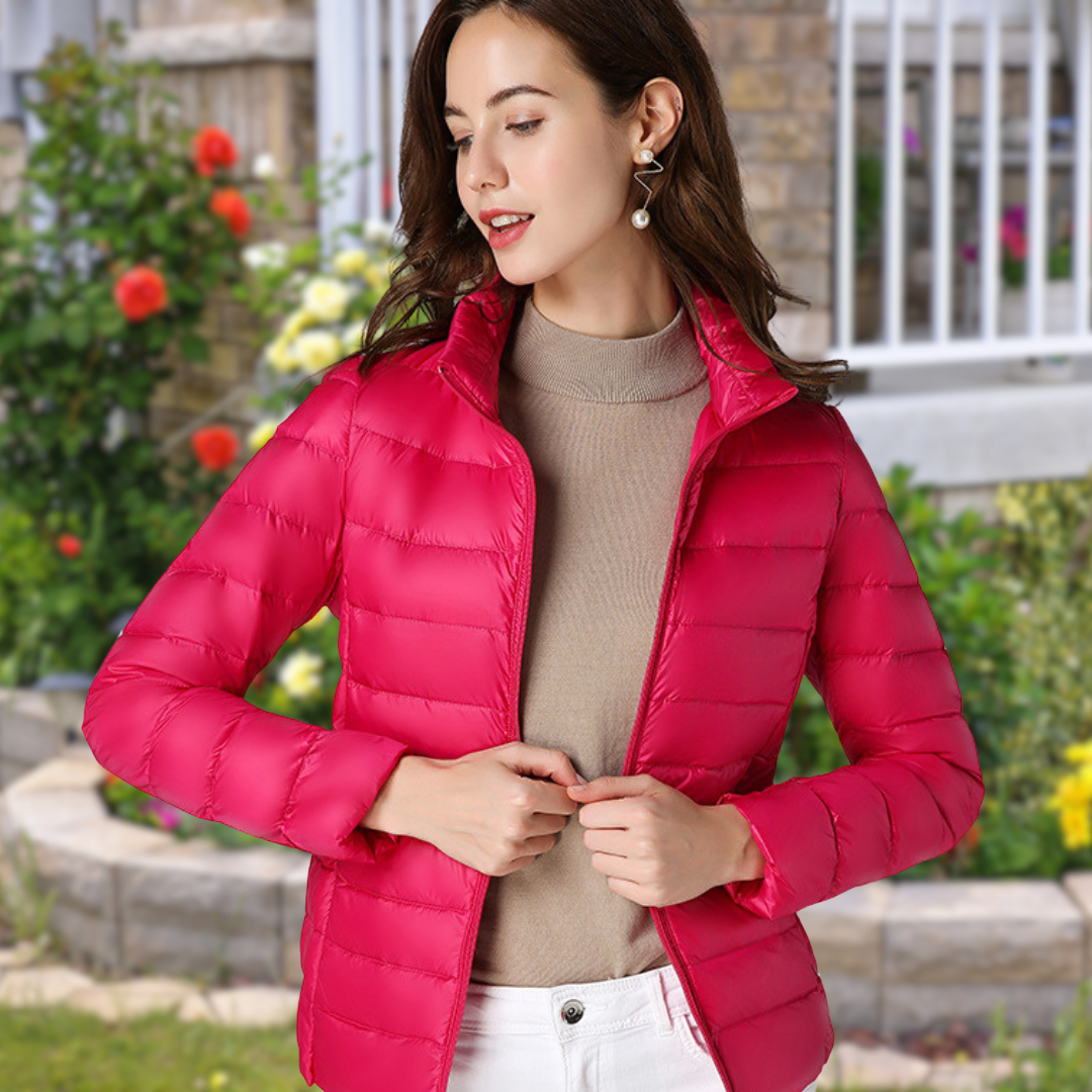 Isla | Lightweight Quilted Zip Puffer Jacket