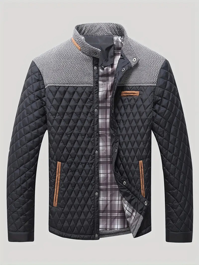 Proctor | Quilted Long Sleeve Stand Collar Jacket