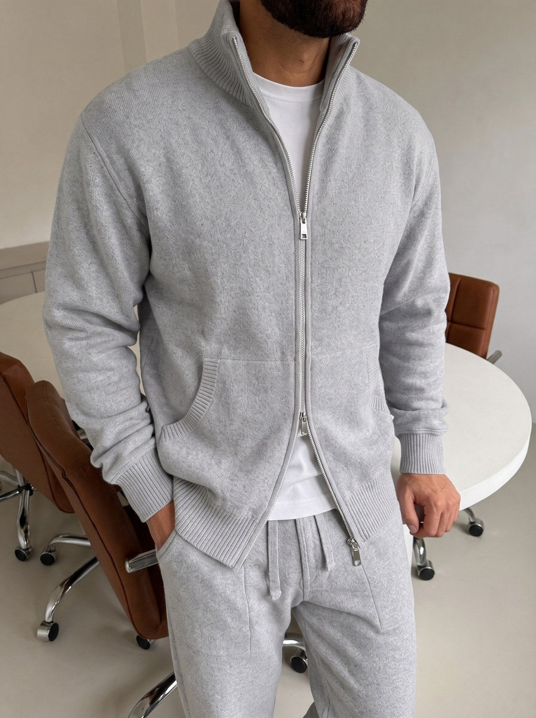 Mirjam | Tracksuit with Stand Collar and Zip Front