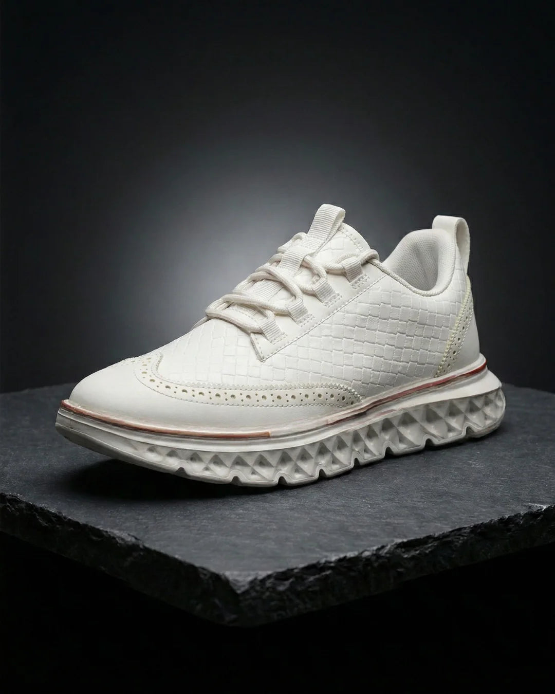 Kremer - Woven Lace Up Casual Sneakers