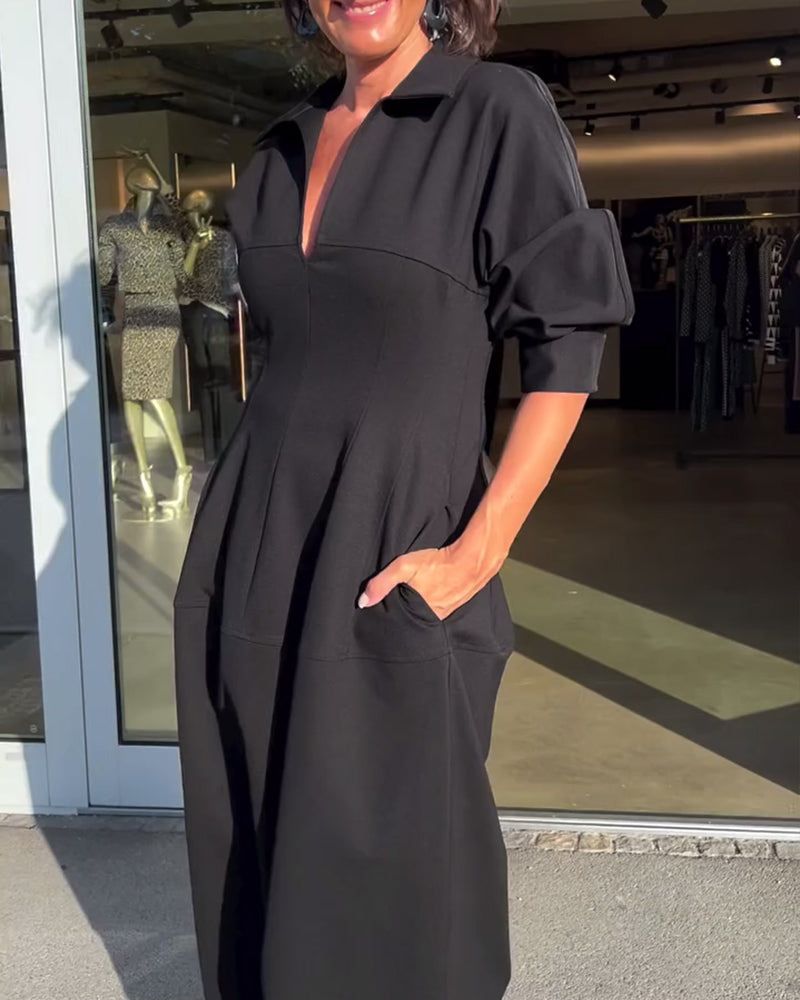 Lunya | Collared Midi Shirt Dress