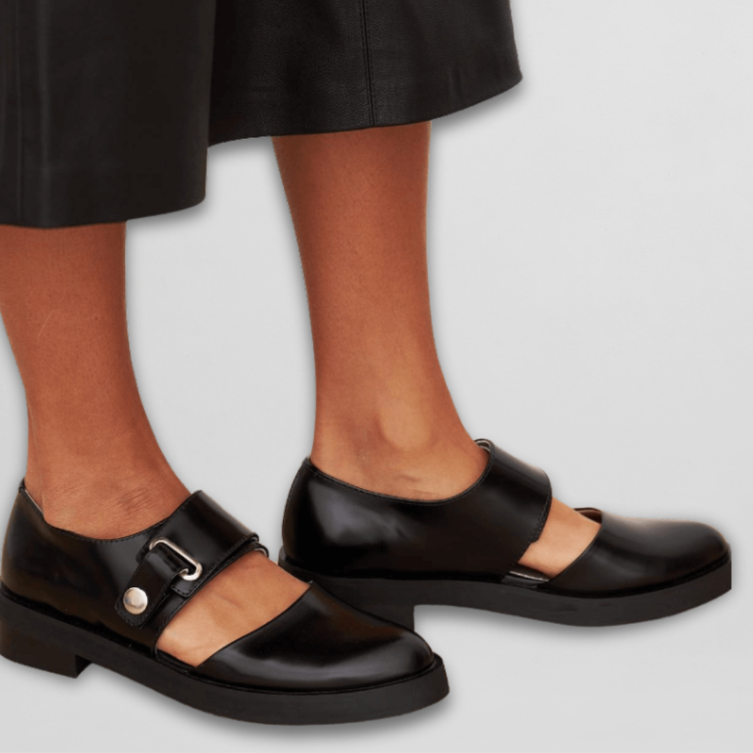Ilka | Cut-Out Womens Leather Loafers