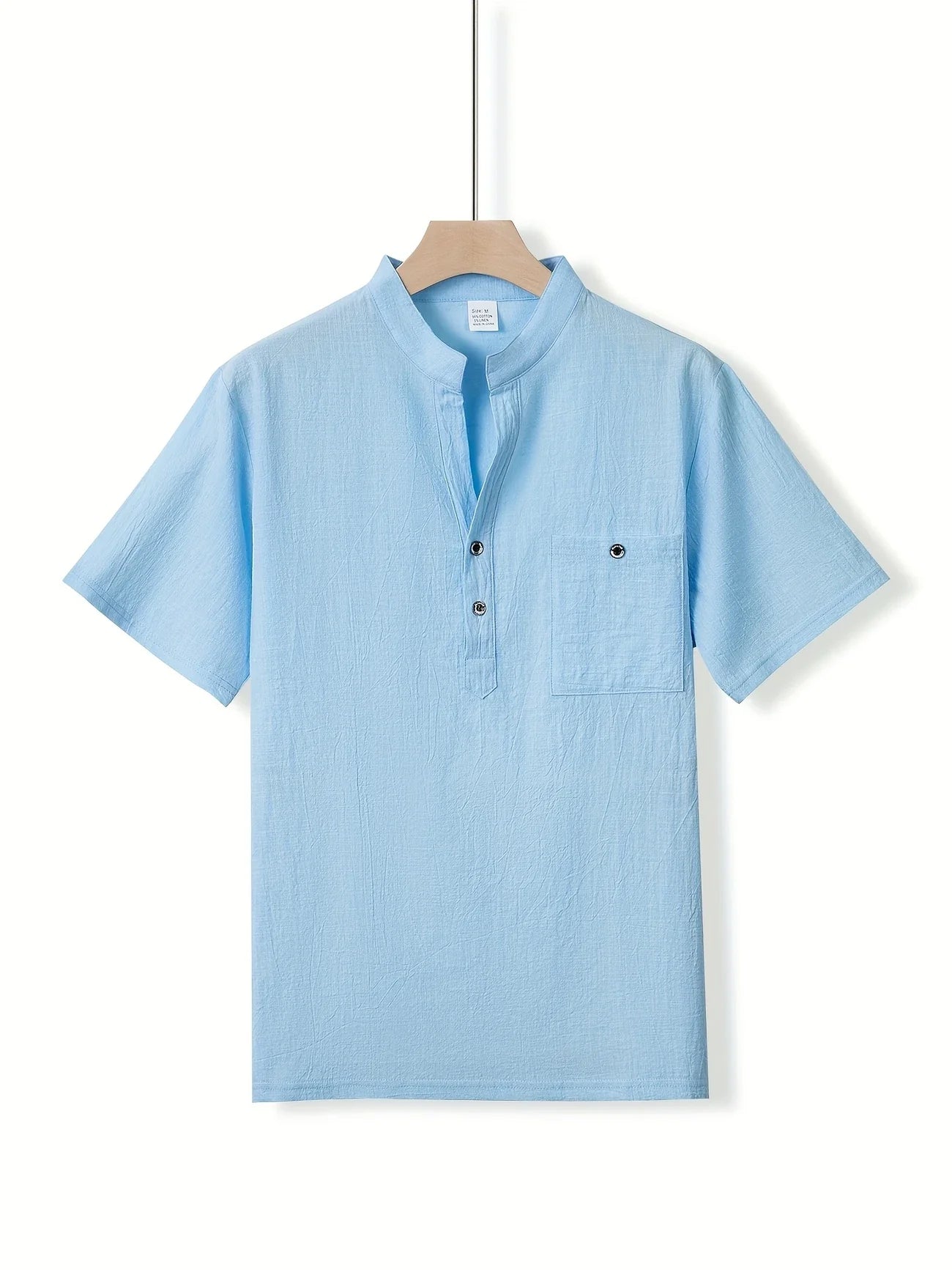 Markos | Short Sleeve Henley Shirt