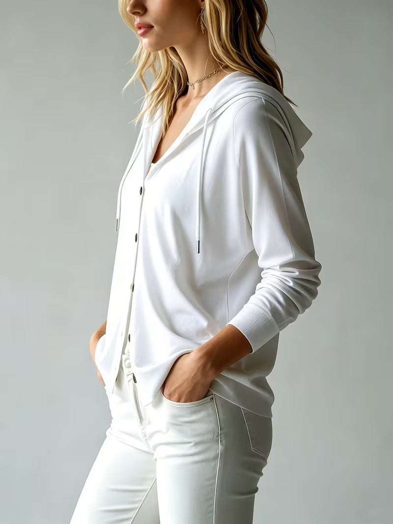 Avila | Hooded Button Front Cardigan