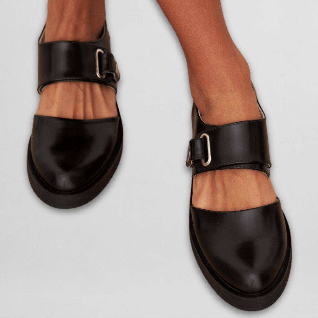 Ilka | Cut-Out Womens Leather Loafers