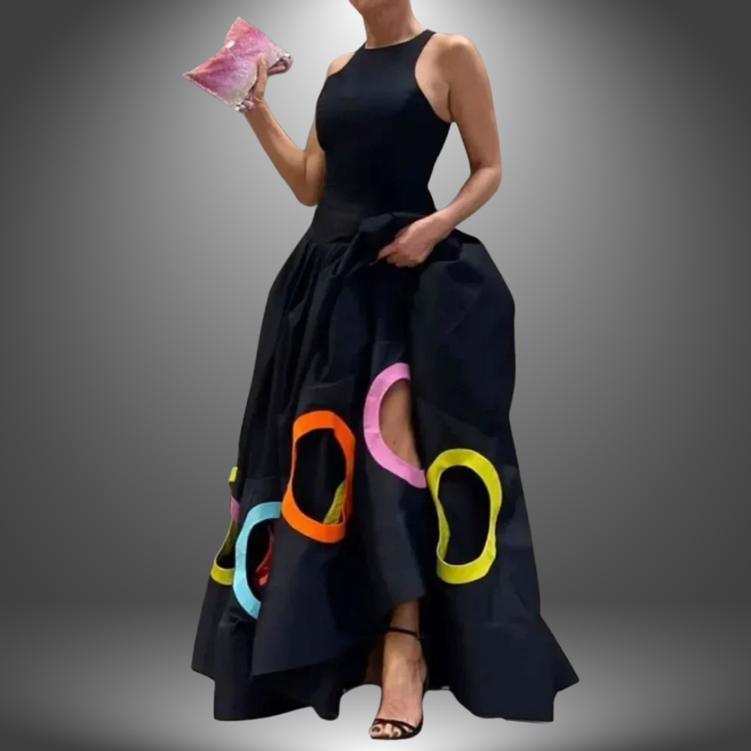 Luna | Maxi Dress Sleeveless Artistic Print