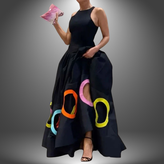 Luna | Maxi Dress Sleeveless Artistic Print