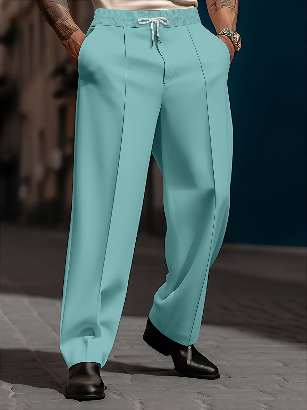Raimi | Trousers Drawstring Waist Wide Leg Fit