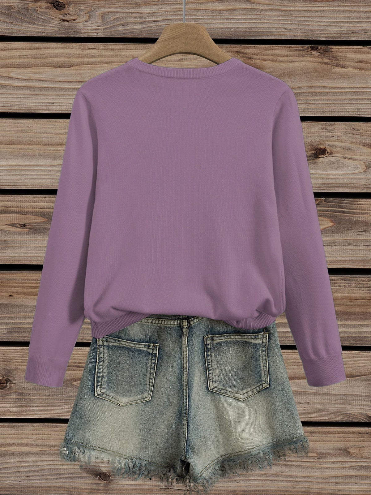 Adelurella | Floral Long Sleeve Jumper with Round Neck