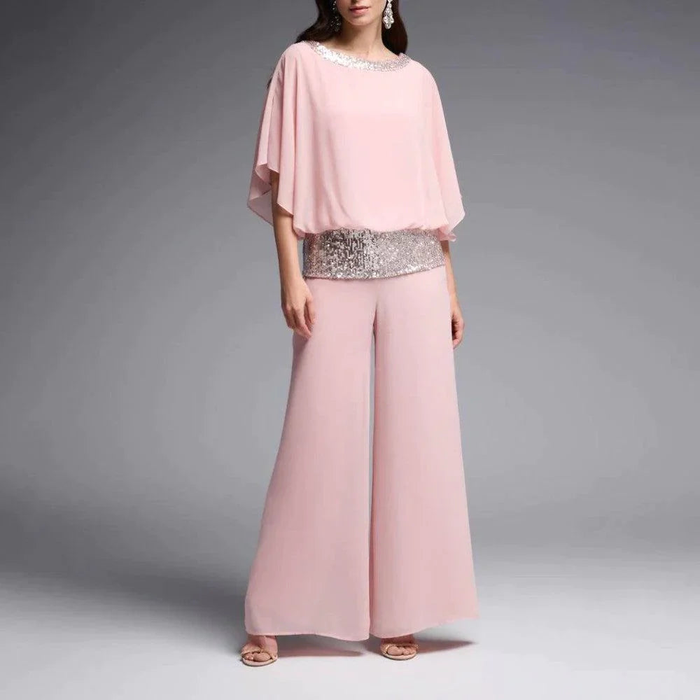 Grezzja | Wide Leg Two Piece Trouser Set