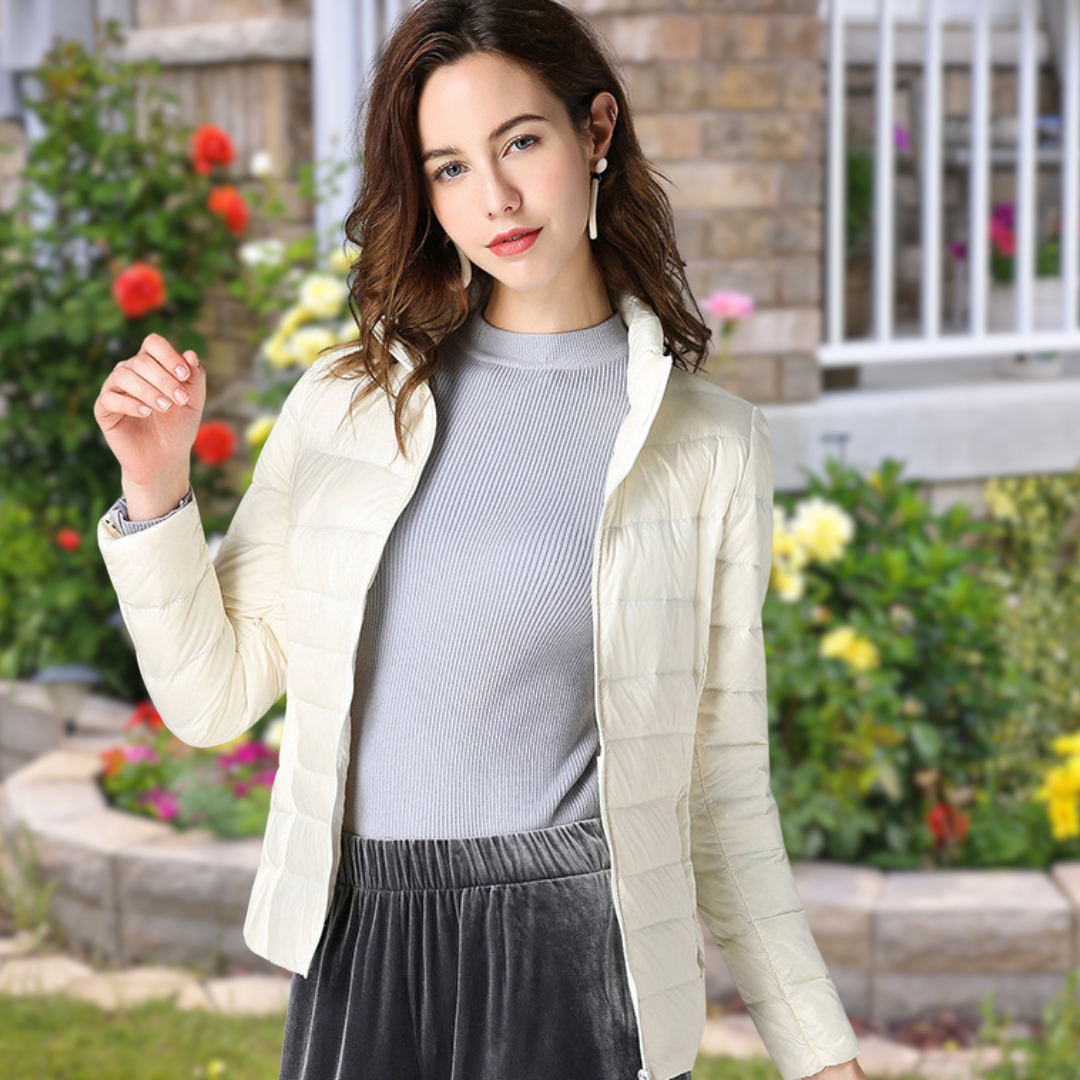 Isla | Lightweight Quilted Zip Puffer Jacket