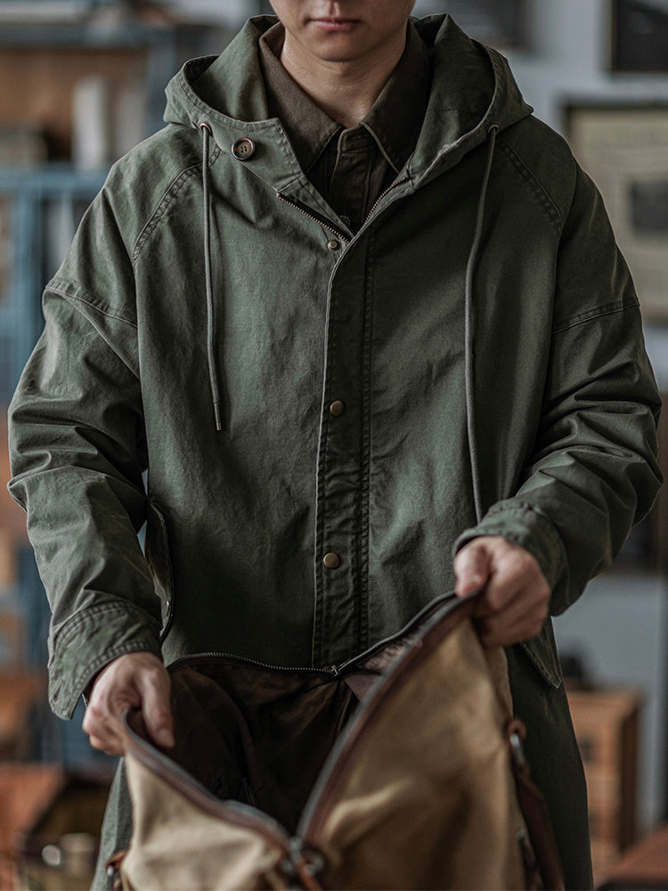 Engelbert | Hooded Longline Fishtail Parka Jacket