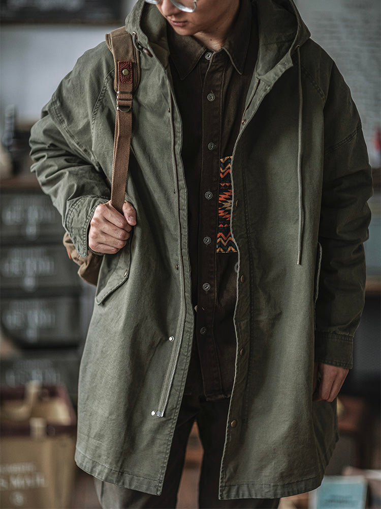 Engelbert | Hooded Longline Fishtail Parka Jacket