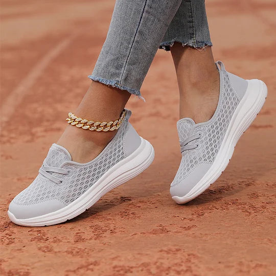 Firsova - Mesh Slip On Trainers Lightweight Sole