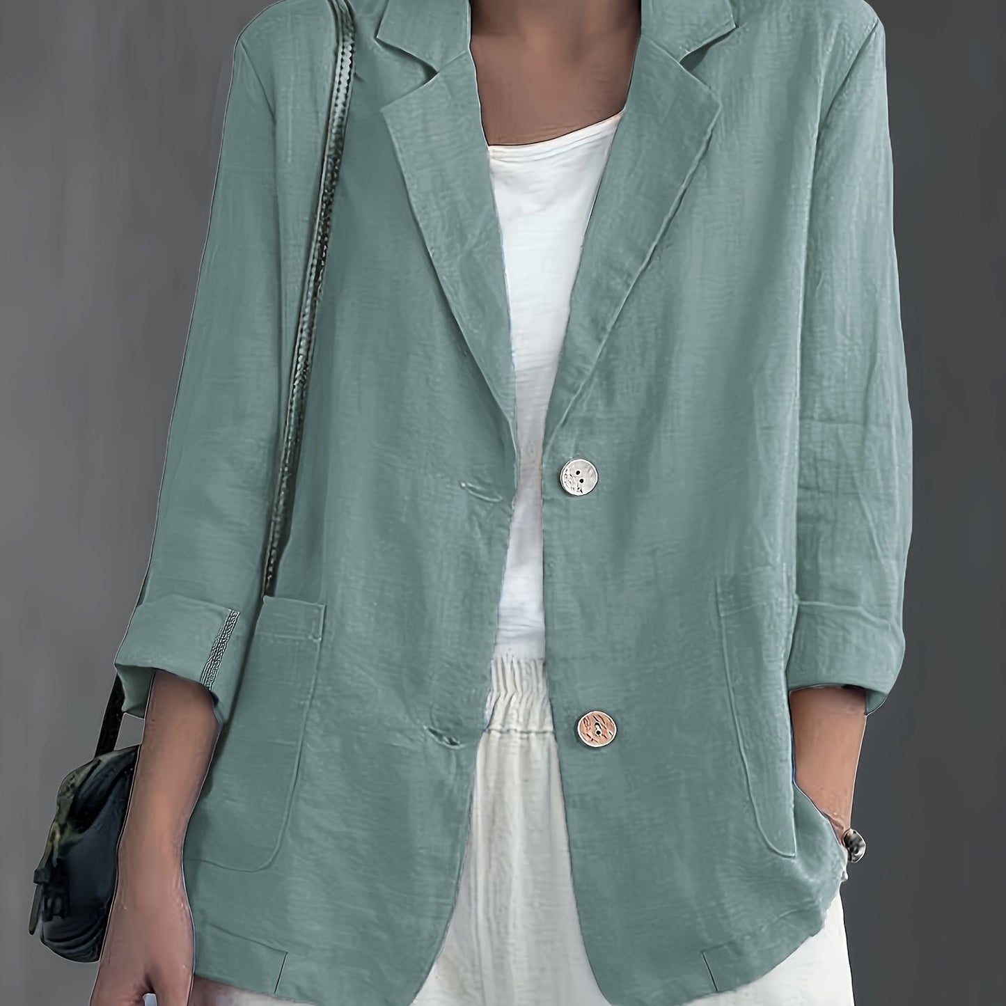 Jayde | Blazer Jacket With Rolled Sleeves