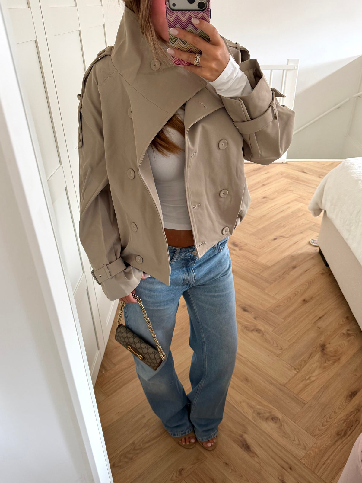 Luzia | Double Breasted Jacket with Stand Collar