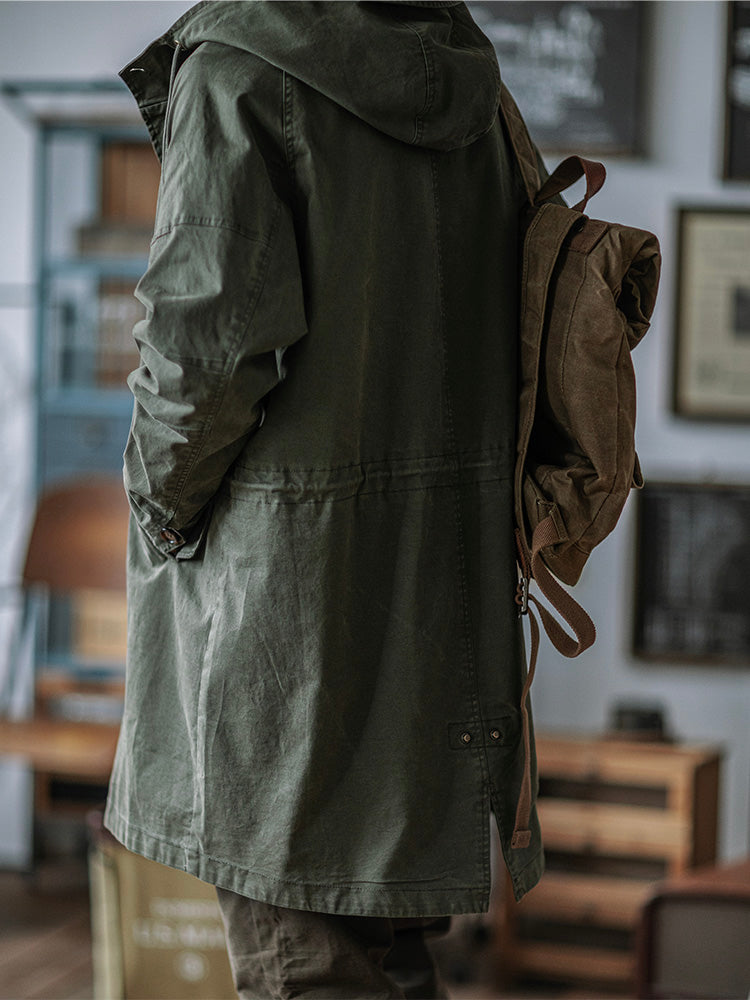 Engelbert | Hooded Longline Fishtail Parka Jacket