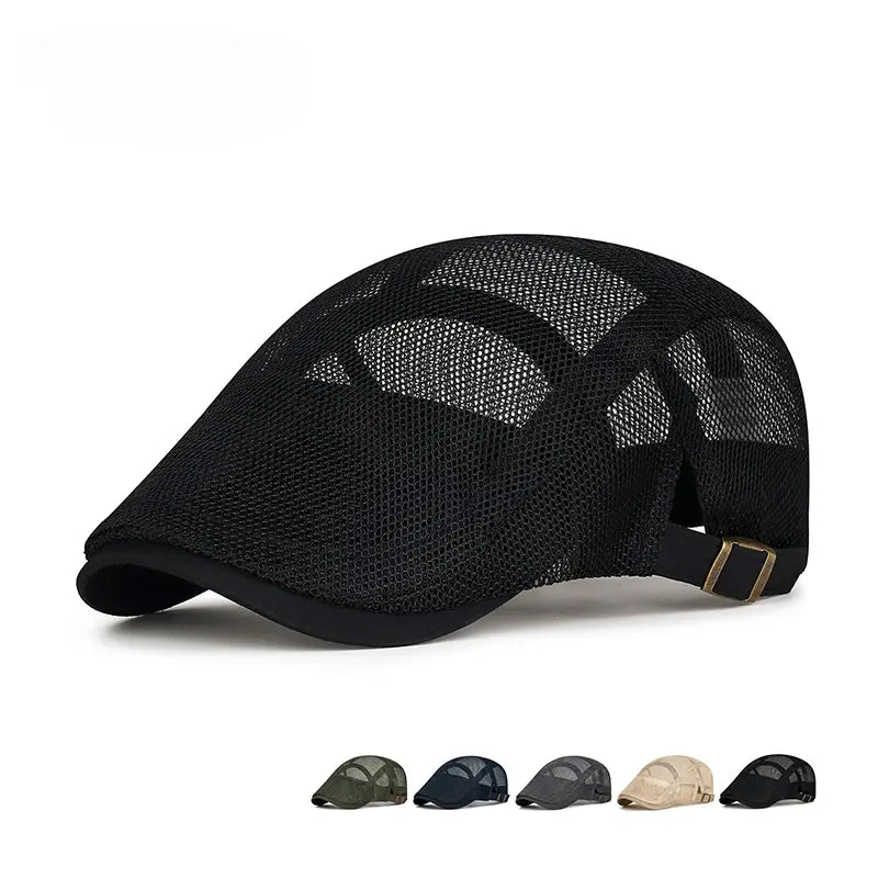 Beckett | Mesh Flat Cap Adjustable Summer Hat
