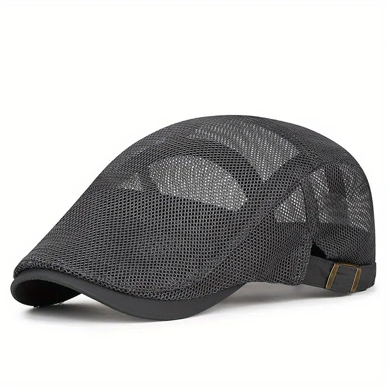 Beckett | Mesh Flat Cap Adjustable Summer Hat