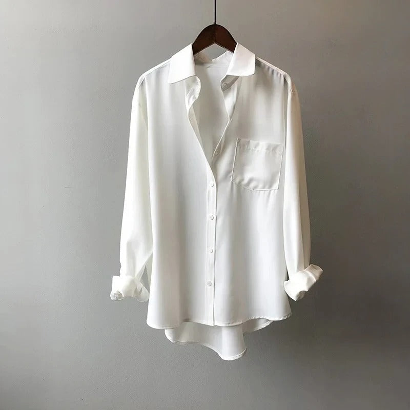 Nathan | Relaxed Fit Contrast Collar Button Shirt