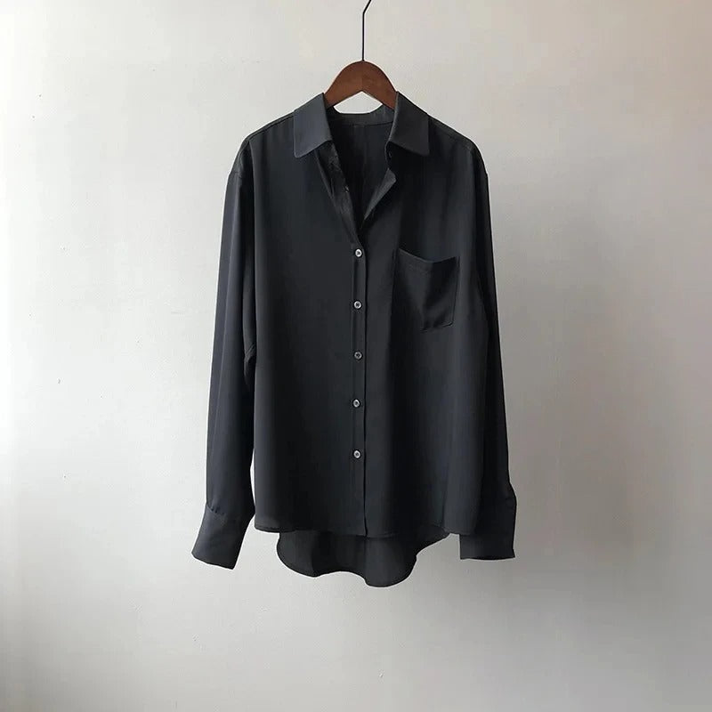 Nathan | Relaxed Fit Contrast Collar Button Shirt