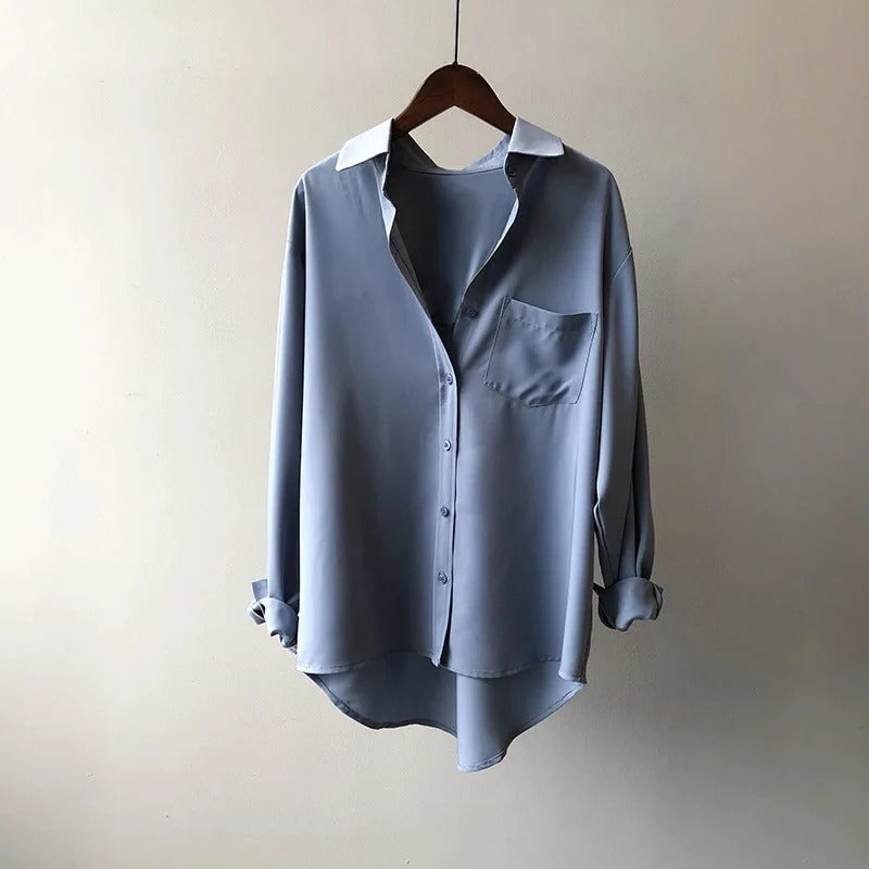 Nathan | Relaxed Fit Contrast Collar Button Shirt