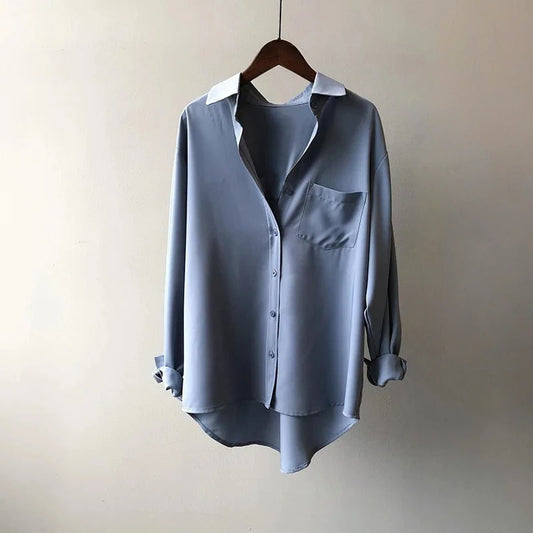 Nathan | Relaxed Fit Contrast Collar Button Shirt