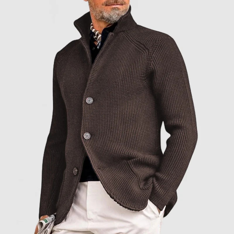 Mario | Ribbed Knit Button Cardigan Jacket