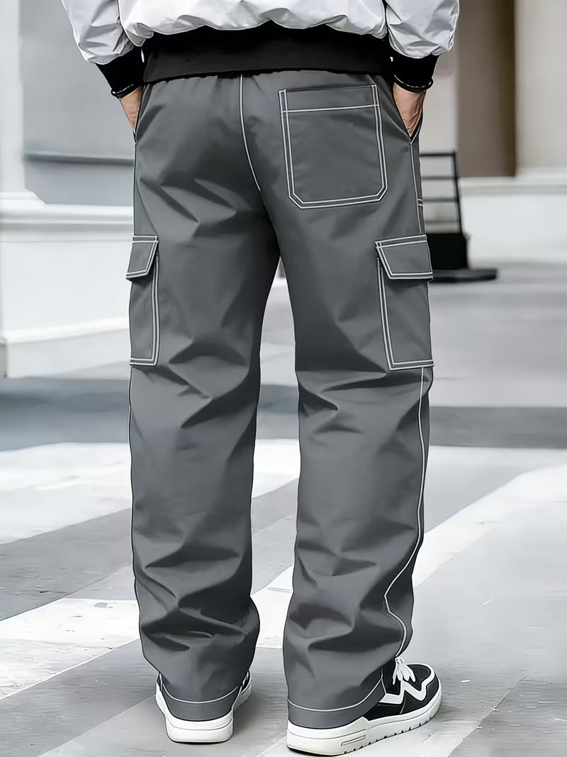 Demetri | Cargo Trousers with Contrast Stitching