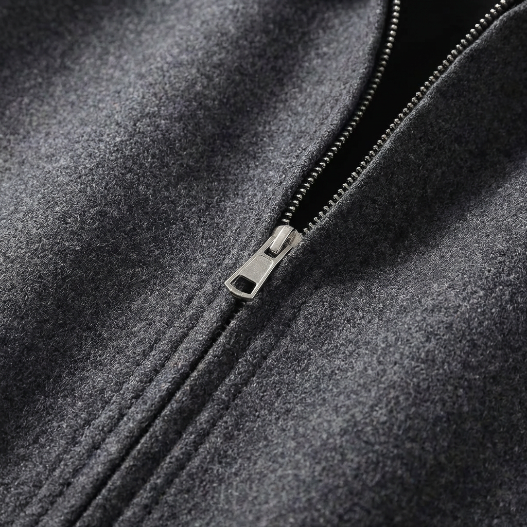Jamie | Brushed Texture Jacket with Pointed Collar
