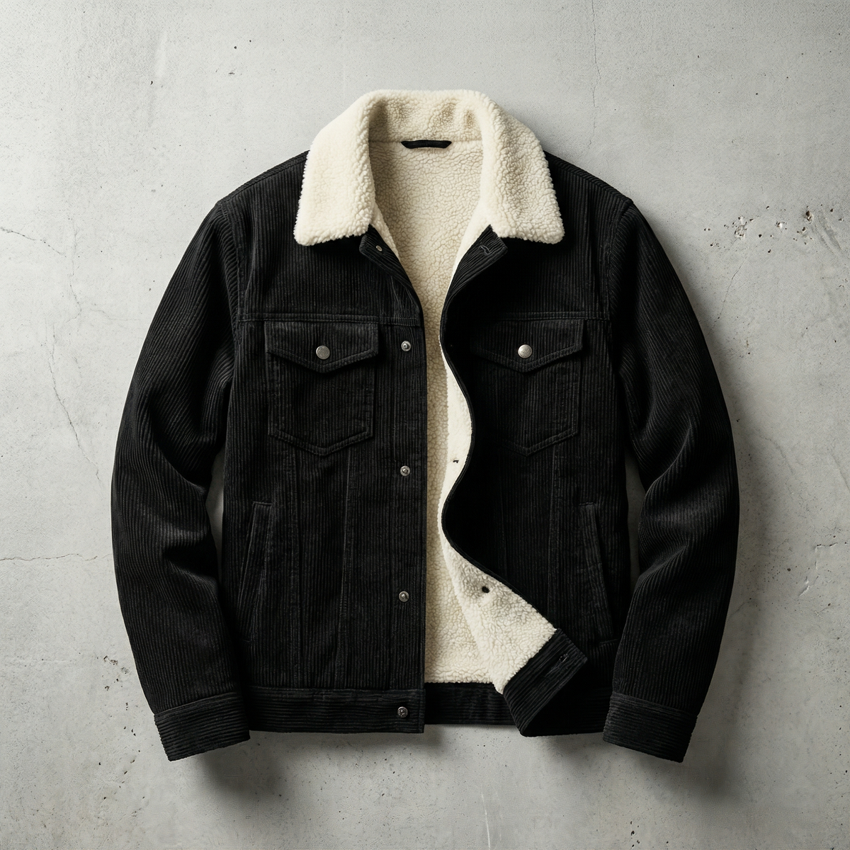 Jochen | Corduroy Jacket with Plush Collar