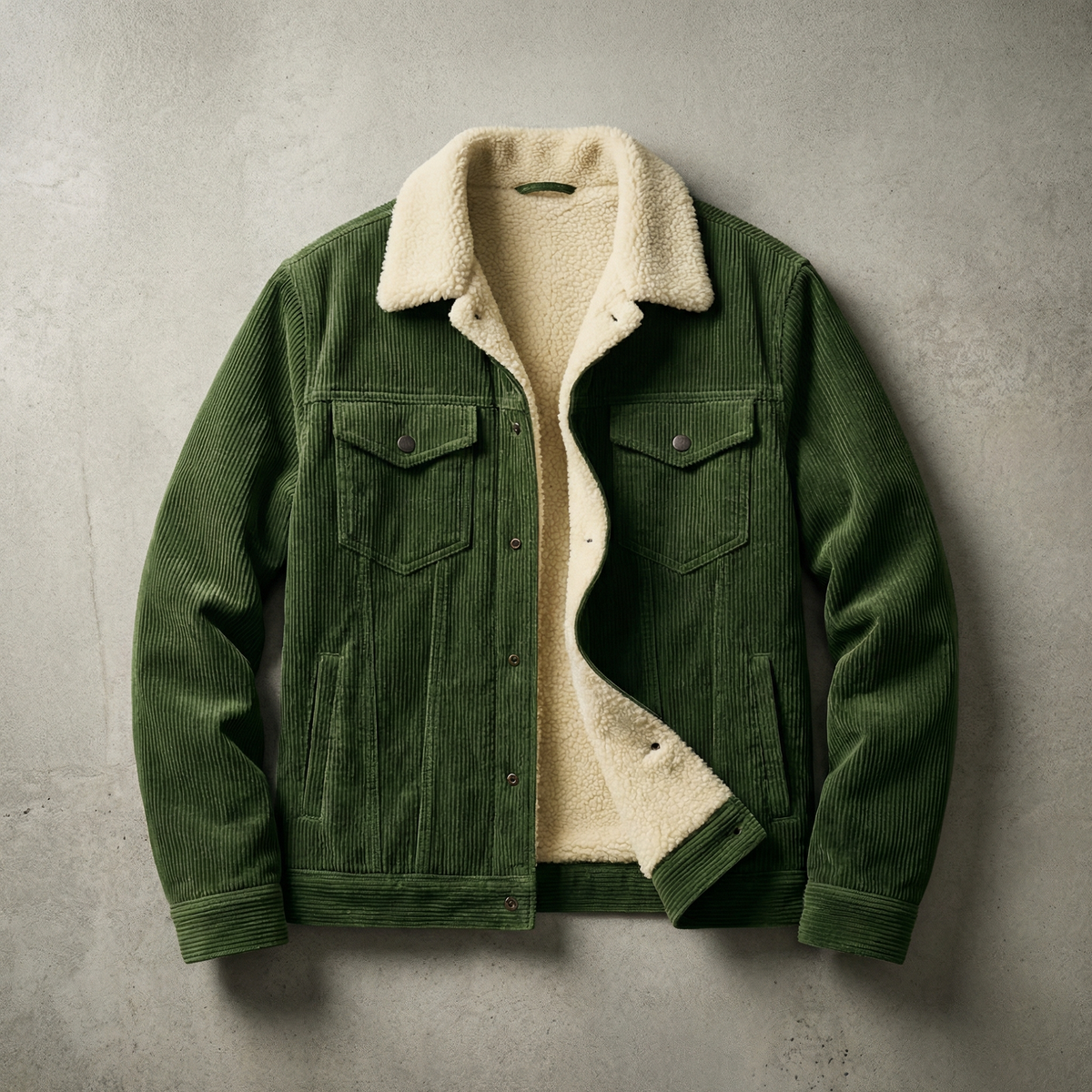 Jochen | Corduroy Jacket with Plush Collar