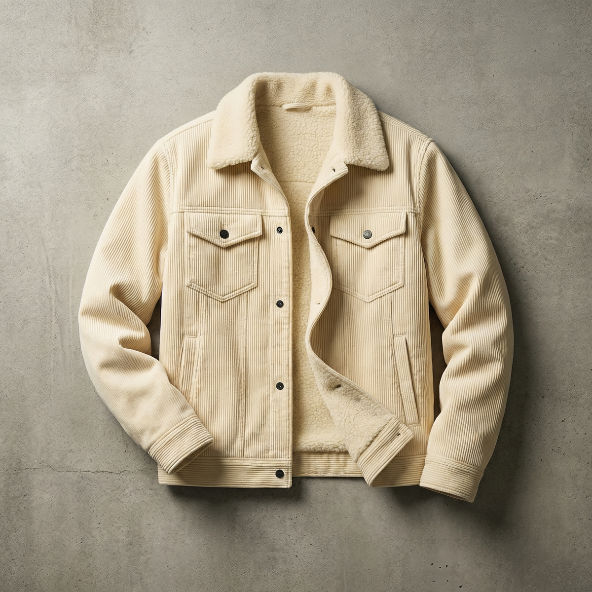 Jochen | Corduroy Jacket with Plush Collar