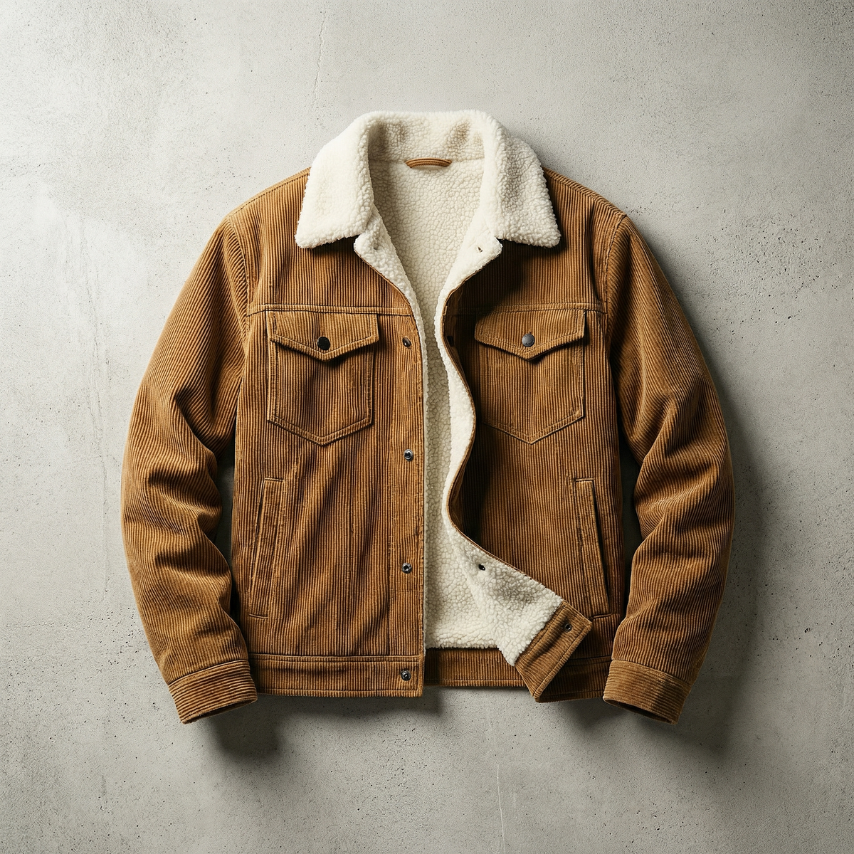 Jochen | Corduroy Jacket with Plush Collar