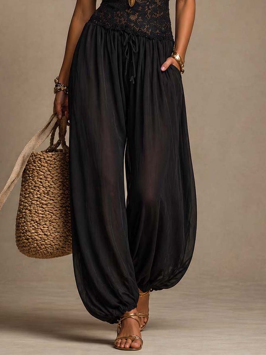 Natya | Lace Bodice Harem Jumpsuit