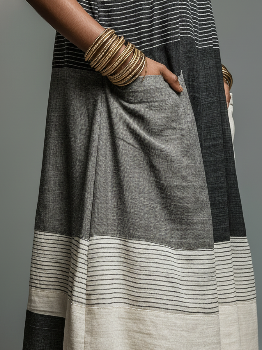 Jynnie | Colour Block Sleeveless Maxi Dress