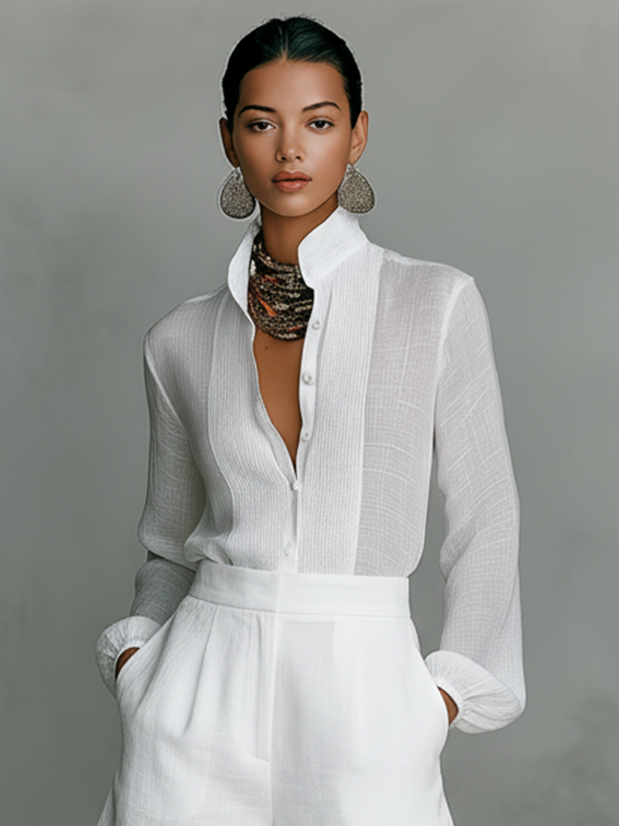 Renna | Long Sleeve Shirt Playsuit