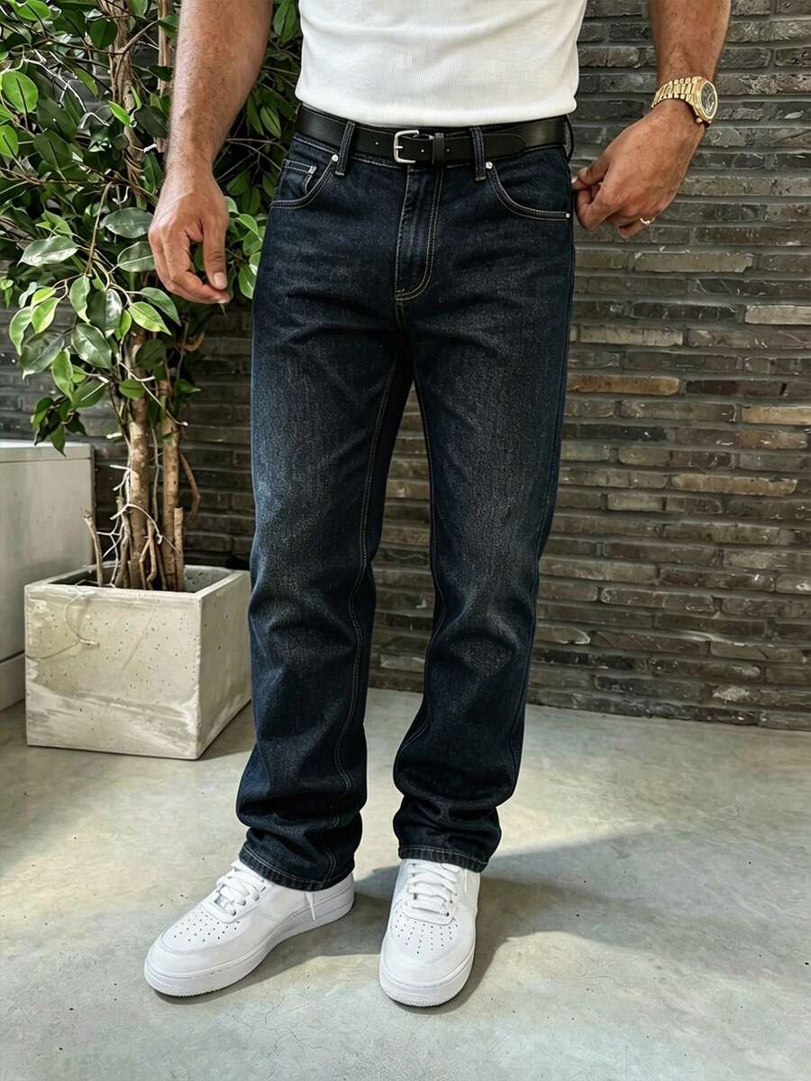 Nicholas | Straight-Leg Jeans with Faded Wash