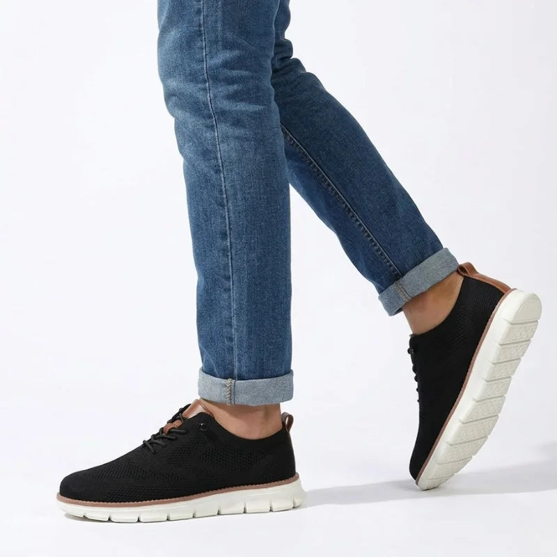 Laurie | Casual Knit Lace-Up Trainers