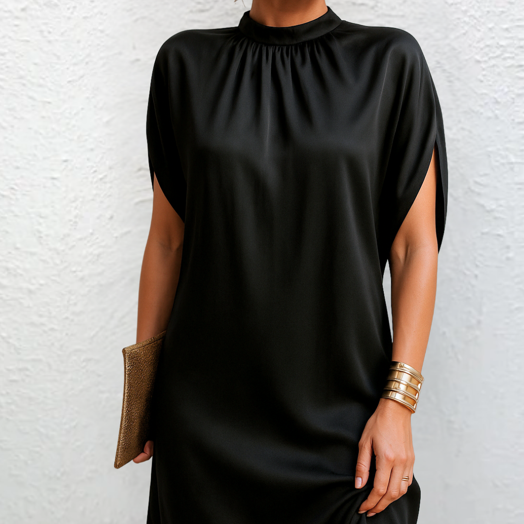 Cassidy | High Neck Shift Dress