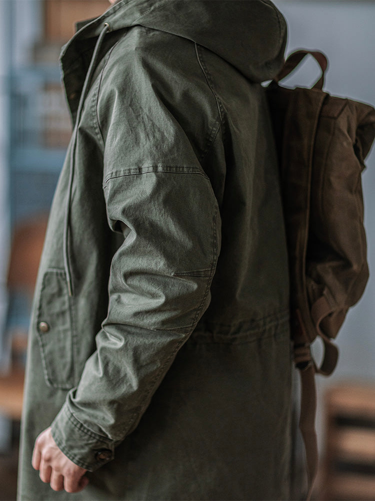 Engelbert | Hooded Longline Fishtail Parka Jacket