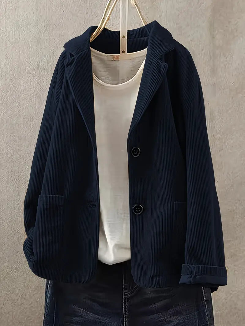 Nehara | Corduroy Oversized Blazer Jacket
