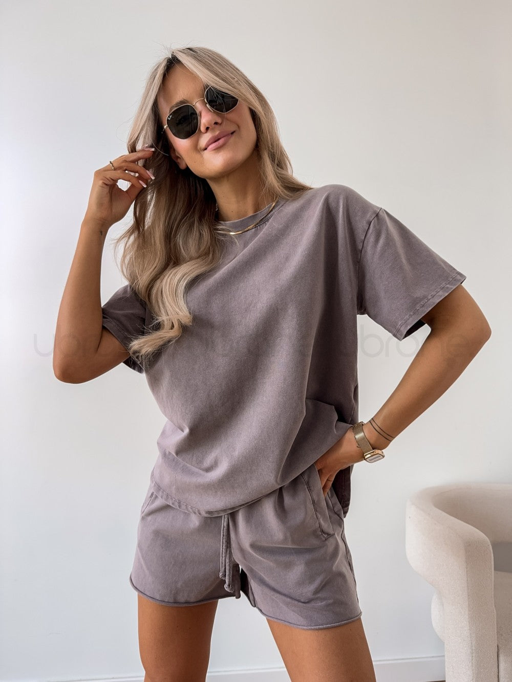 Skylar | Oversized T-Shirt and Shorts Set