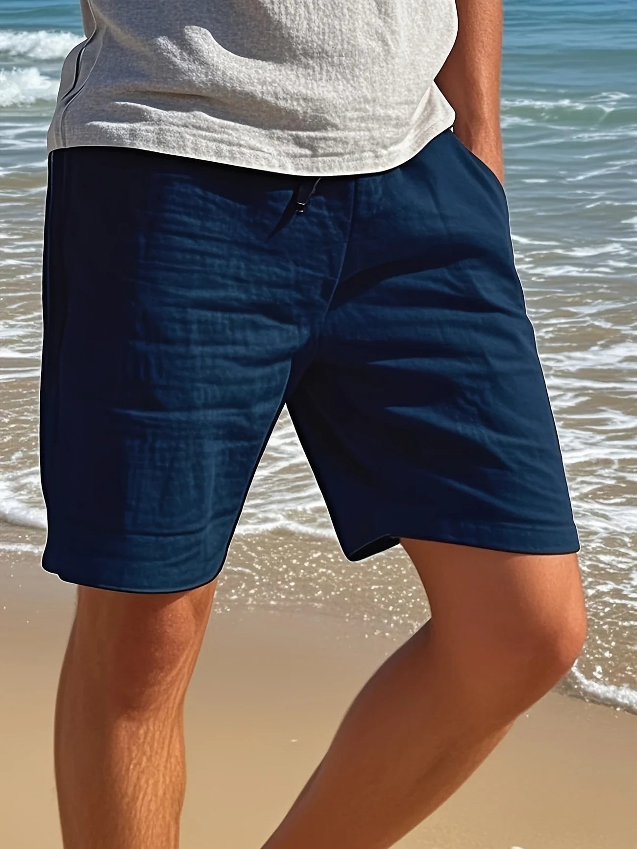Callan | Drawstring Casual Knee-Length Shorts