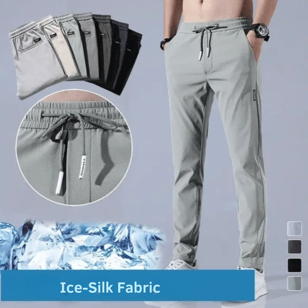 FlexDry | Drawstring Straight Leg Casual Trousers