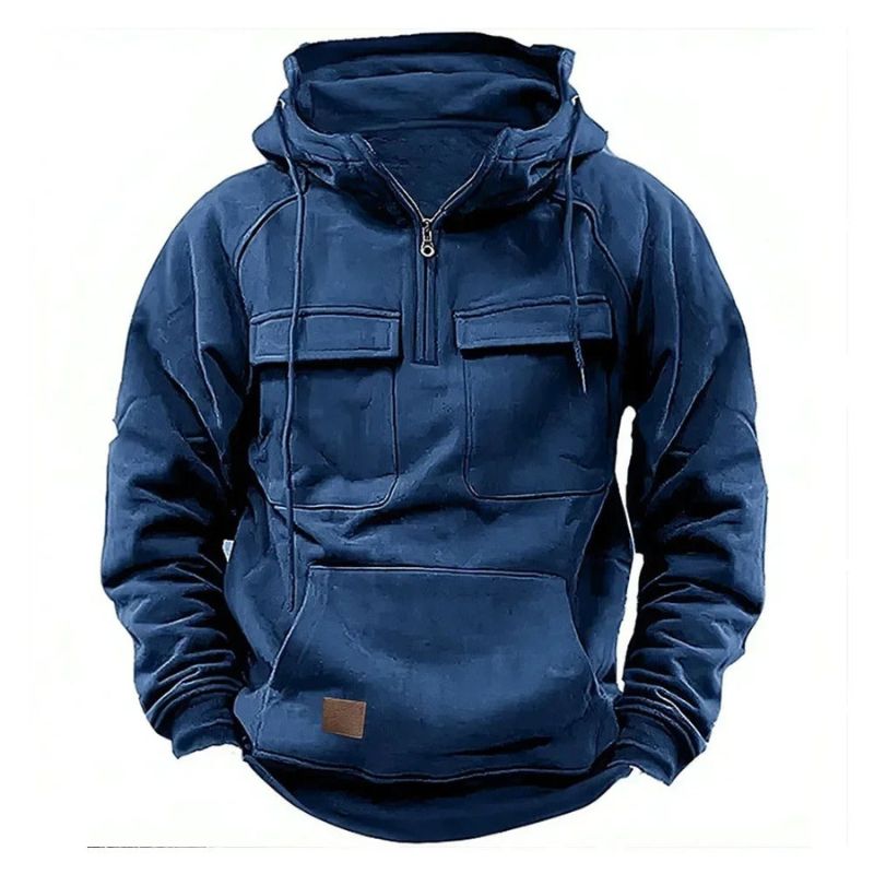 Seligmann | Quarter Zip Hooded Pocket Hoodie