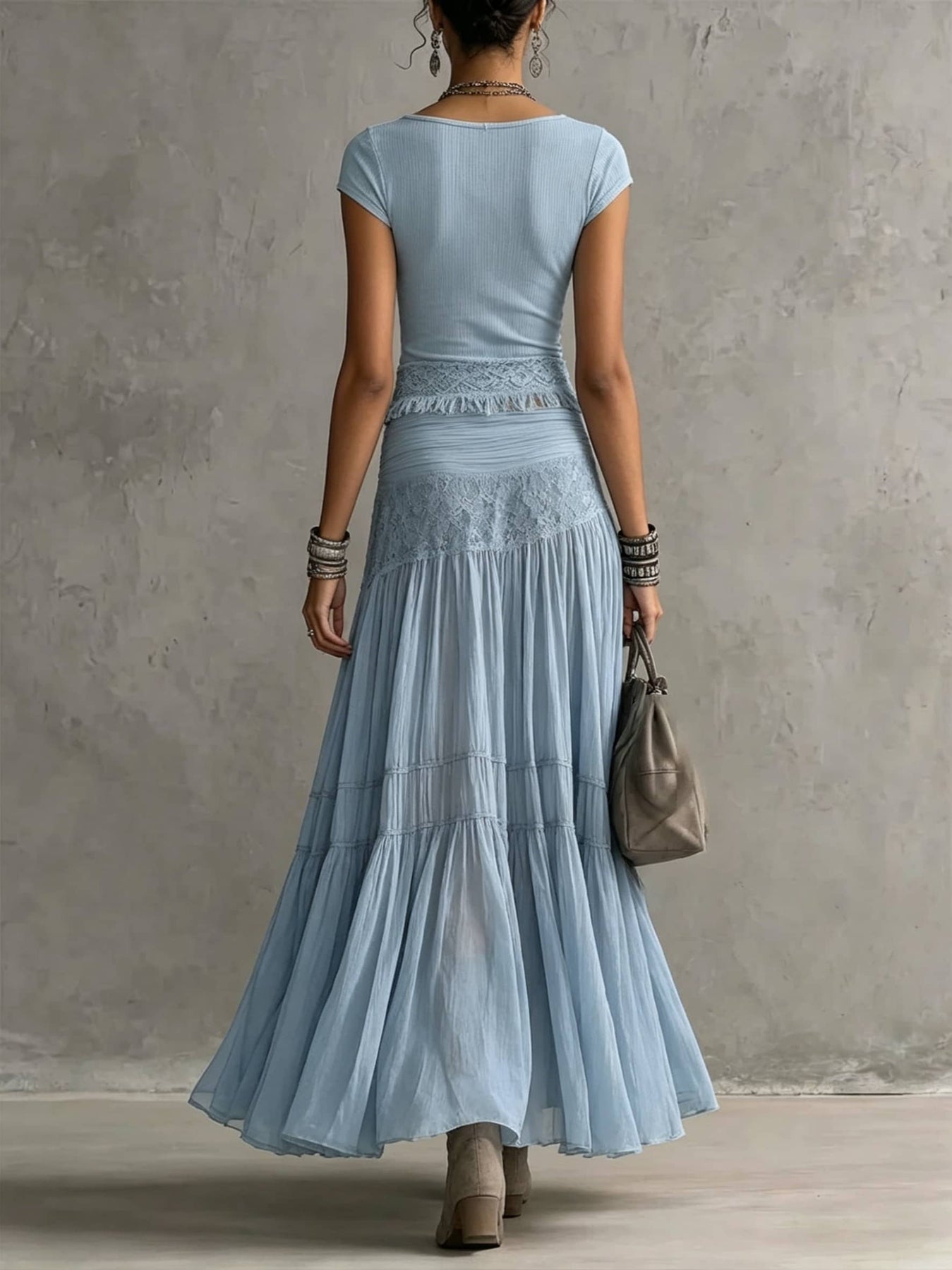 Kylisa | Short Sleeve Maxi Dress