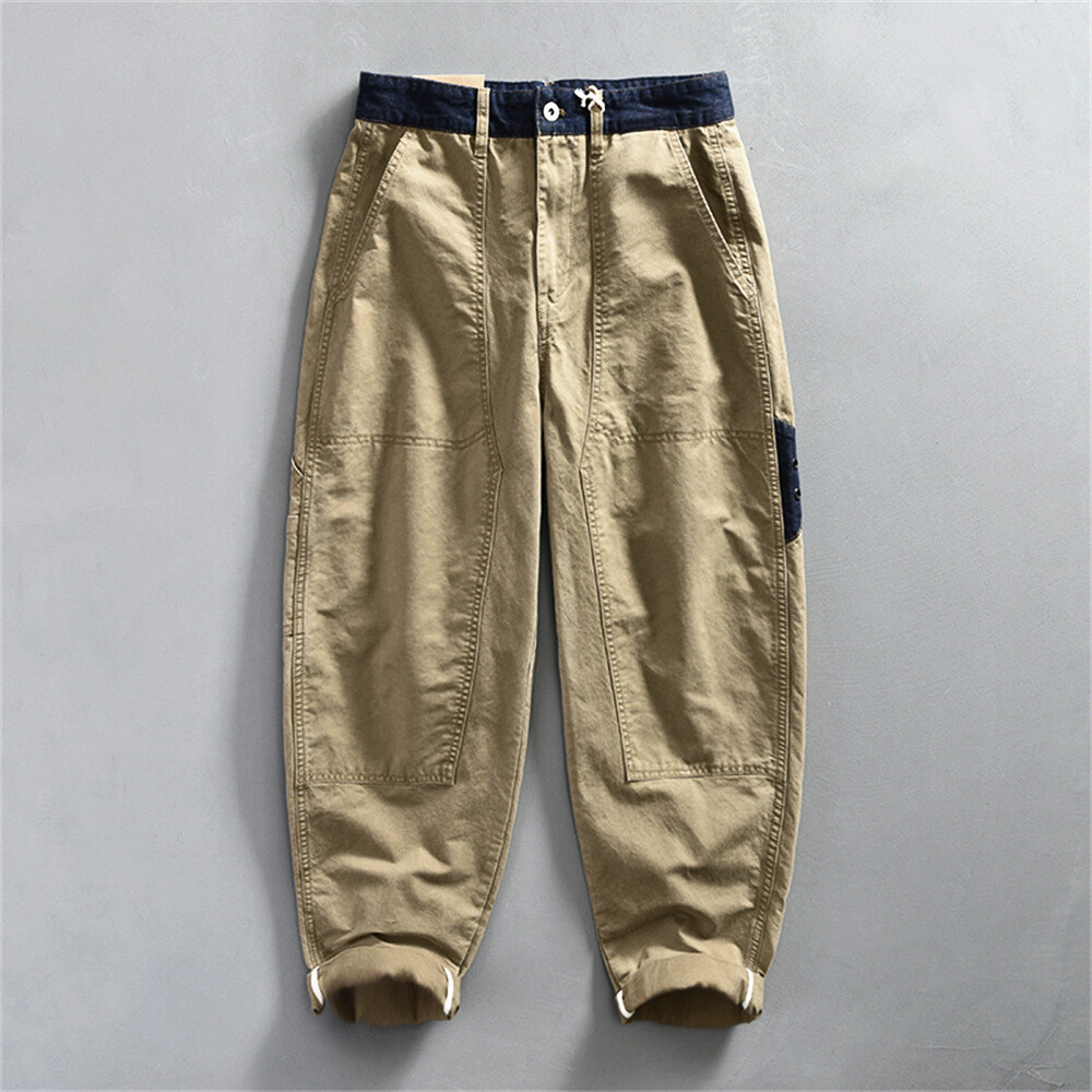 Lgnacio | Cargo Trousers with Pockets and Tapered Legs