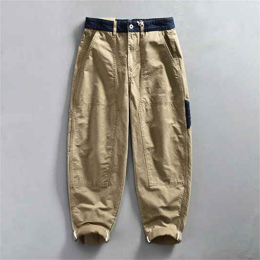 Lgnacio | Cargo Trousers with Pockets and Tapered Legs